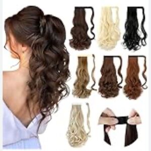 Curly Wave Ponytail Extension - F225 Brown